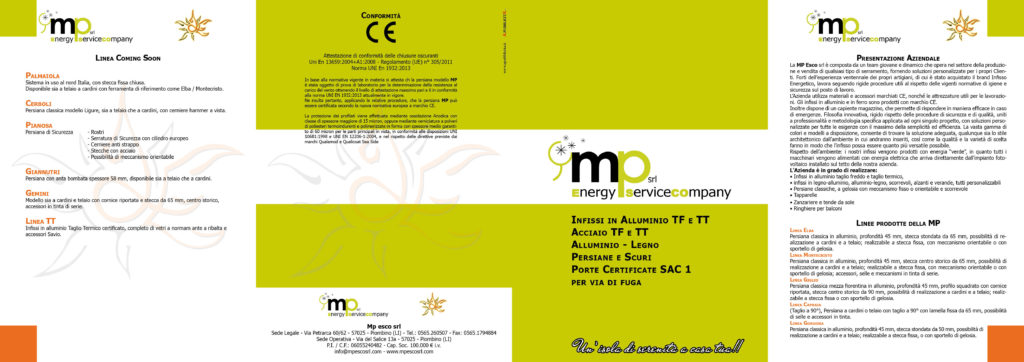 Grafica e Stampa: Cliente MP Esco srl – Piombino